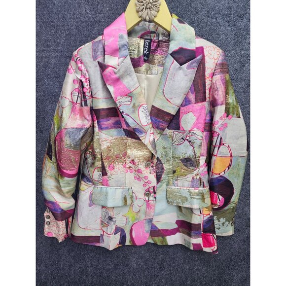 BEREK StatementMetallic Blazer Jacket Women's Medium